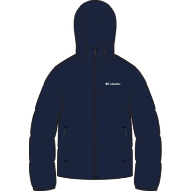 Columbia Winter Jacket Puffect with Hood (Thermarator Insulation, waterproof) navy blue Men